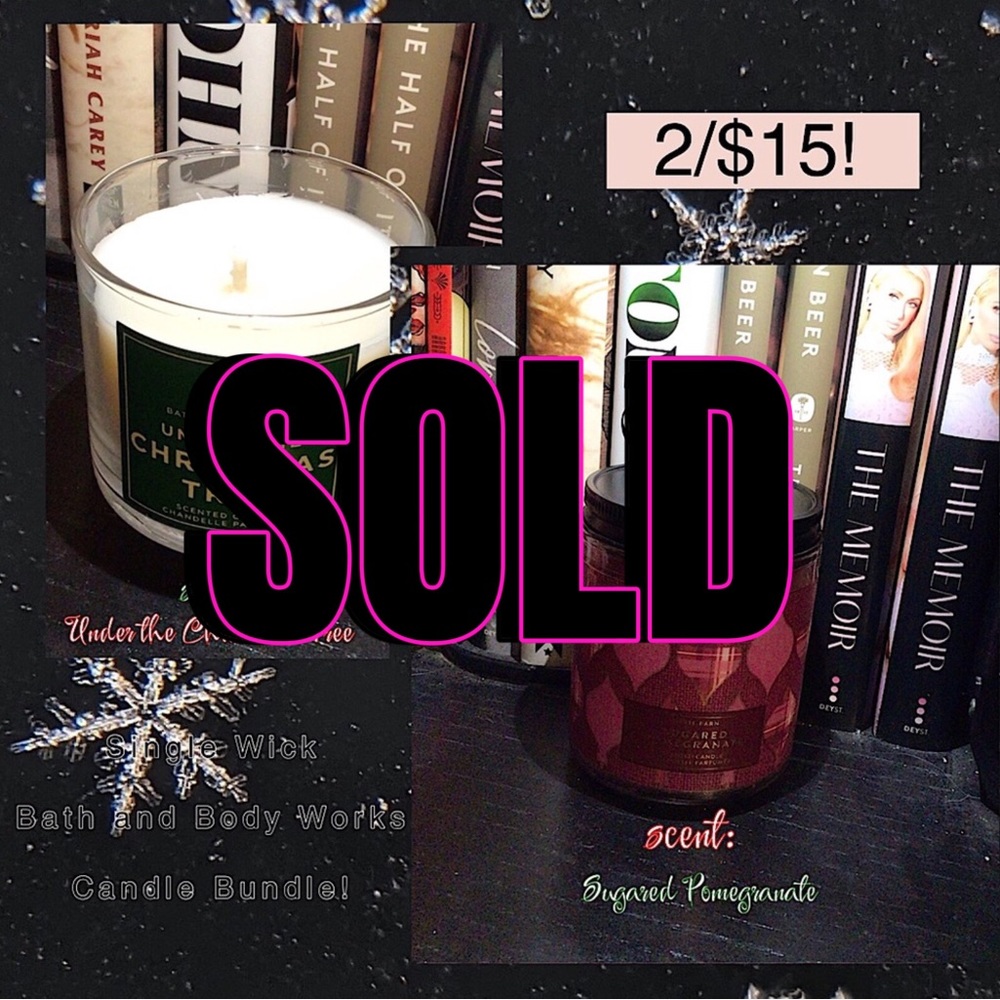 Bath and Body Works Christmas Candle Duo!!! (SOLD)